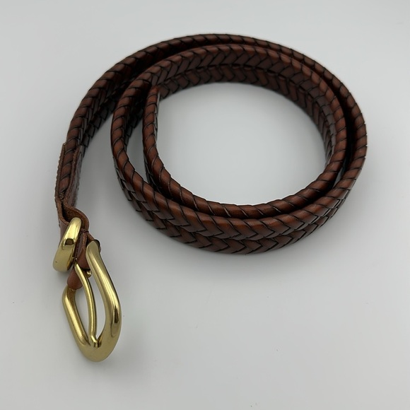 coach braided leather belt size 34 - Picture 2 of 6